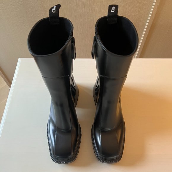 Chloé - Black Betty Rain Boots - 8 US - Picture 3 of 7